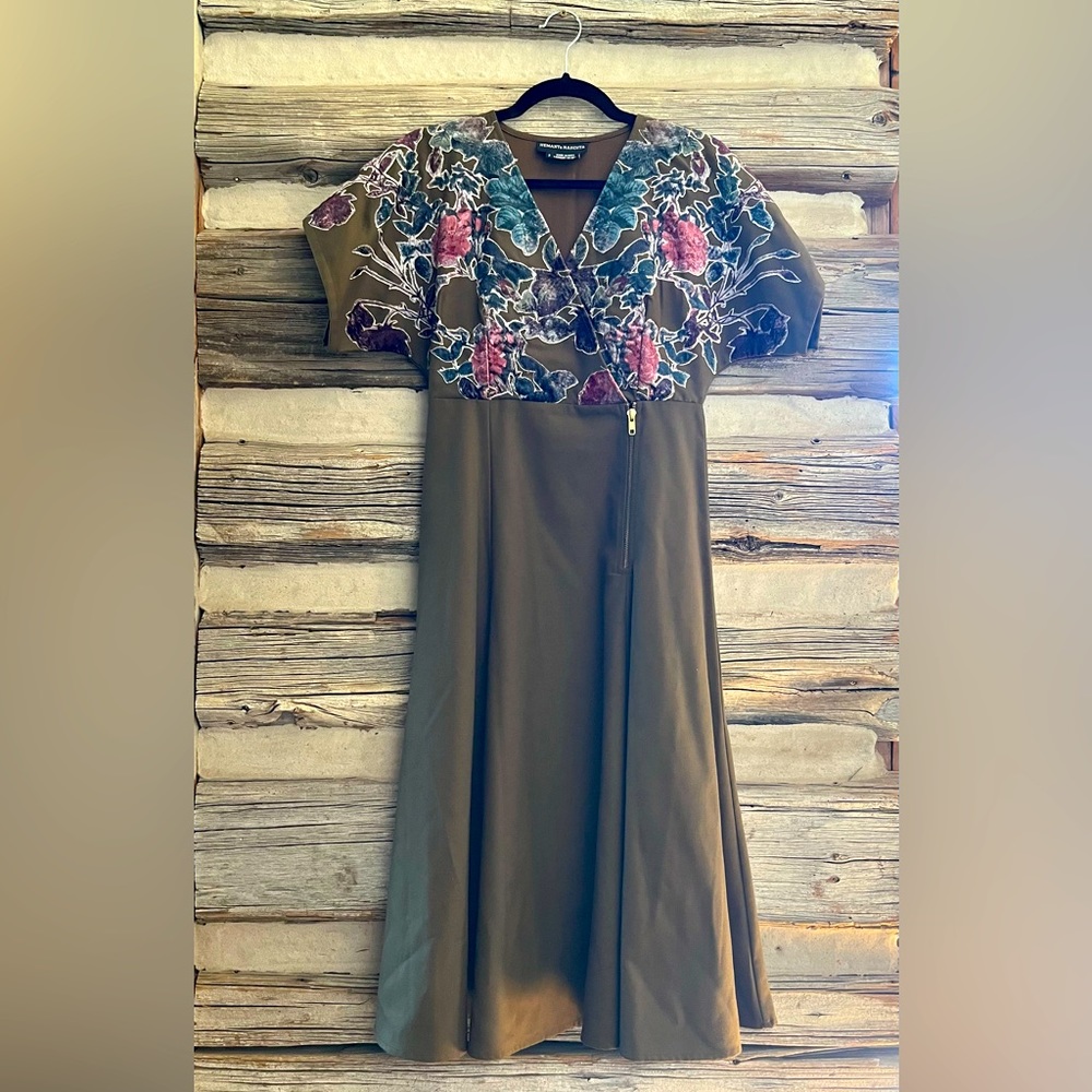 Hemant & Nandita cross-front dress.